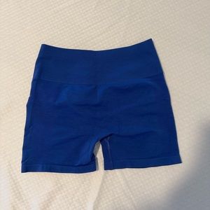 Blue Alphalete scrunch shorts